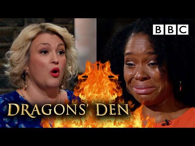 Inspiring mum moved to tears in emotional pitch | Dragons' Den - BBC