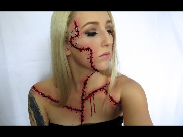 Bride of Frankenstein Halloween Tutorial “Autopsy Makeup"