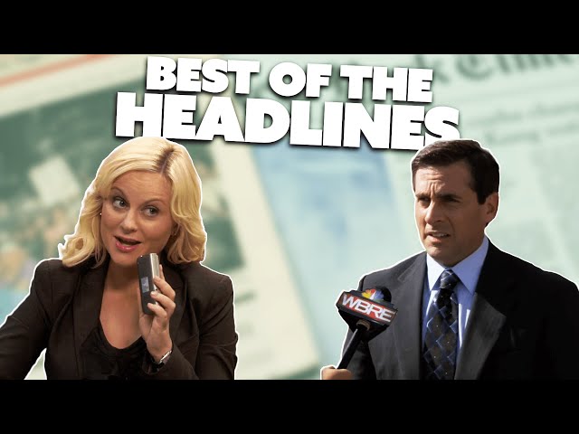 Michael VS Leslie: Best of the Headlines | The Office & Parks and Recreation | Comedy Bites