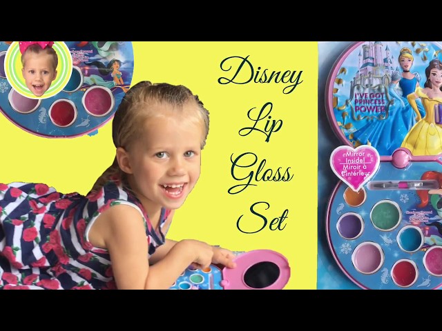 Fun with Disney Princess make up set lip gloss 👄   💄  🧜‍♀️