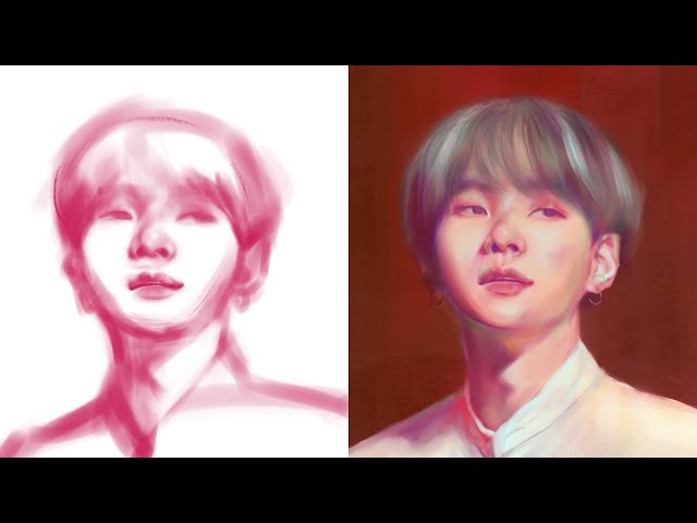 방탄소년단 슈가(BTS SUGA) 팬아트, 시크한 눈빛 뒤에는?