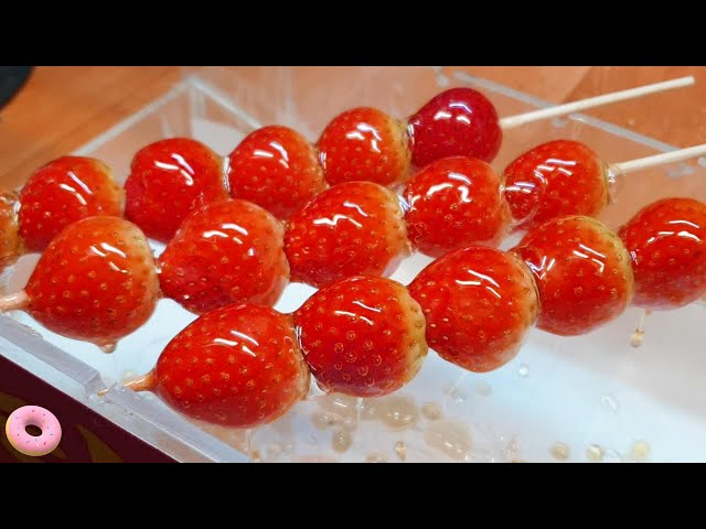 Super sweet Strawberry Tanghulu - Korea street food