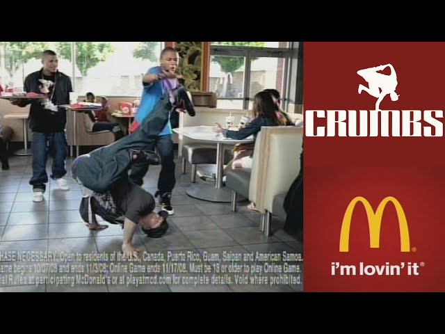 Bboy Crumbs | McDonalds Commercial| Los Angeles, CA 2008