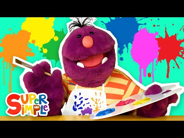 Learn Colors with Milo the Monster! Mixing Primary Colors