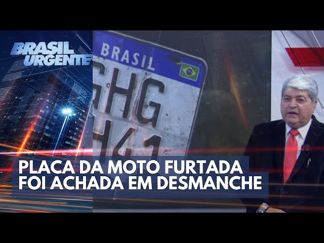 Vítima de moto furtada fala com Datena | Brasil Urgente