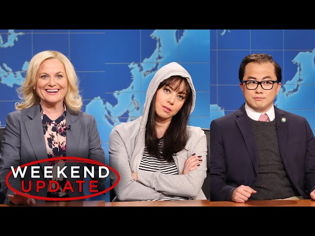 Weekend Update ft. Aubrey Plaza, Amy Poehler and Bowen Yang - SNL