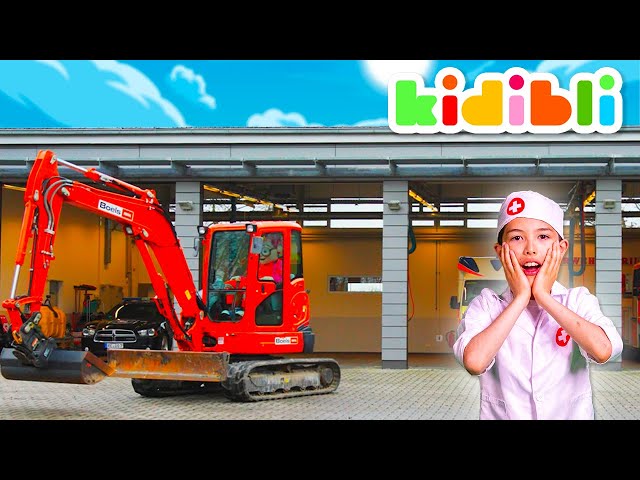Play with cars in the Garage ! | Kidibli | Animaj Kids