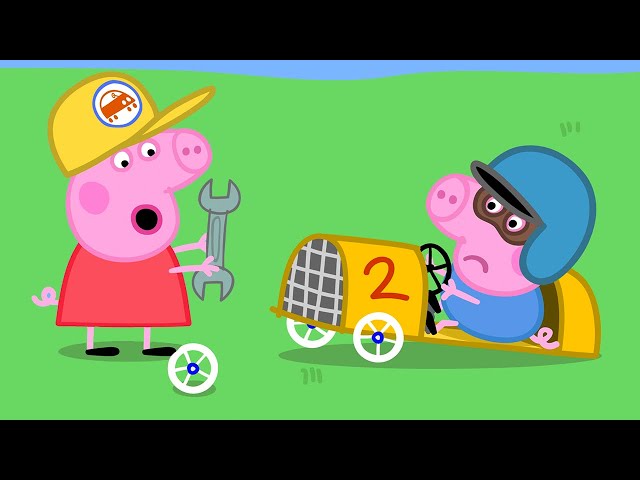 George's Broken Racing Car! 🏎️ | Peppa Pig Official Full Episodes