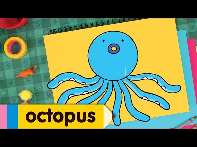 How to Draw An Octopus | Drawing Lesson for Kids | Step By Step