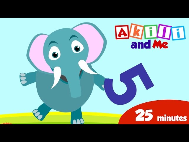 Animal Numbers Song | Learn Numbers with Akili and Me | Learning Videos for toddlers