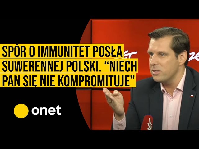 Spór o immunitet posła Suwerennej Polski. “Niech pan się nie kompromituje”