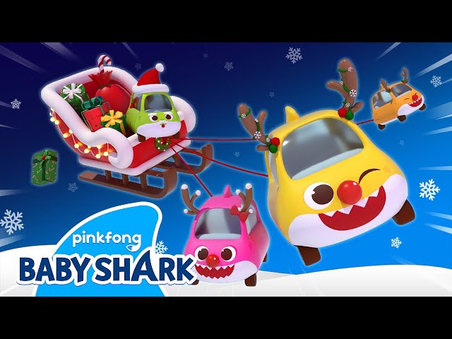 🎅 Baby Shark's Jingle Bells | Christmas Baby Shark | Baby Shark Toy Car | Baby Shark Official