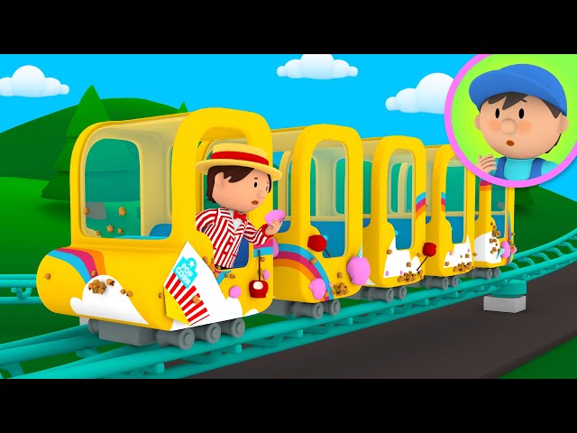 A Roller Coaster goes to Carl's Car Wash! | Cartoon for Kids