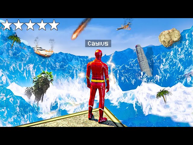 Surviving The Biggest TSUNAMI As The FLASH In GTA 5..