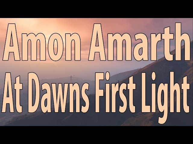 Amon Amarth - At Dawns First Light (Instrumental Cover)