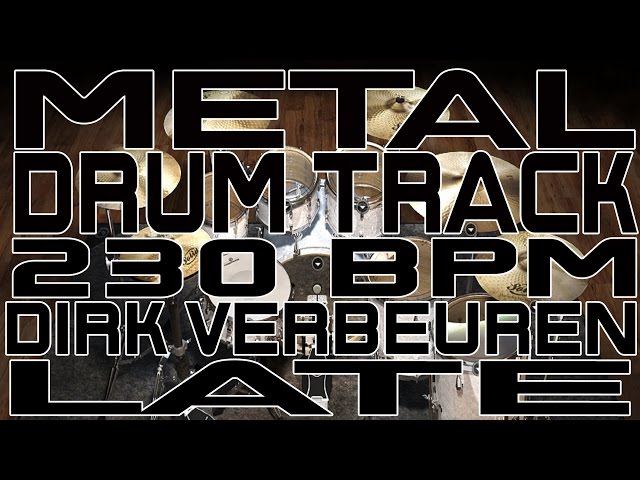 Metal Drum Track - 230 BPM - Late