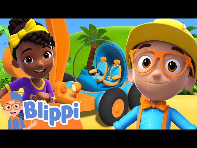Blippi and Meekah go on a Road Trip to the Construction Site! | Blippi and Meekah Podcast