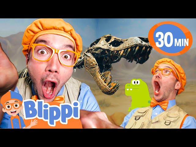 Blippi Learns About Dinosaurs! | BEST OF BLIPPI TOYS | Educational Videos for Kids