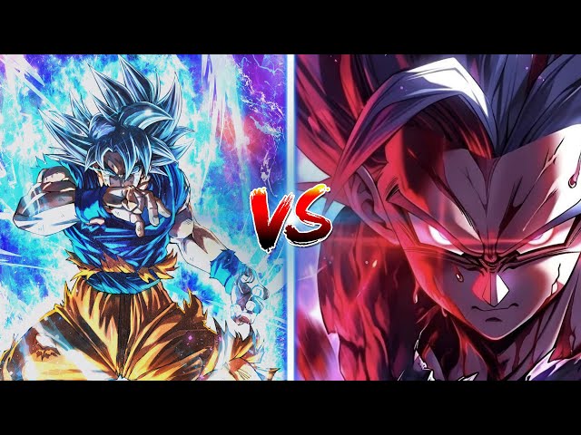 Goku Ultra Instinct VS Gohan Beast (Red Potara)