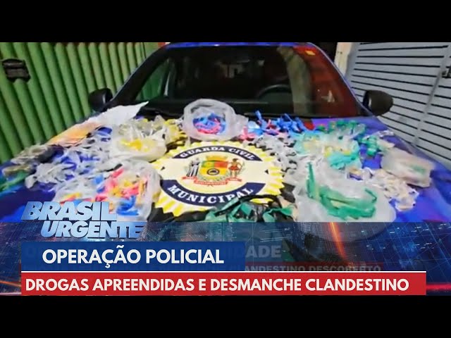 Operação apreende drogas e descobre desmanche clandestino | Brasil Urgente