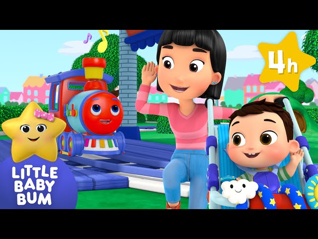Vehicle Sound - Bikes, Buses, Trains ⭐ Four Hours of Nursery Rhymes by LittleBabyBum