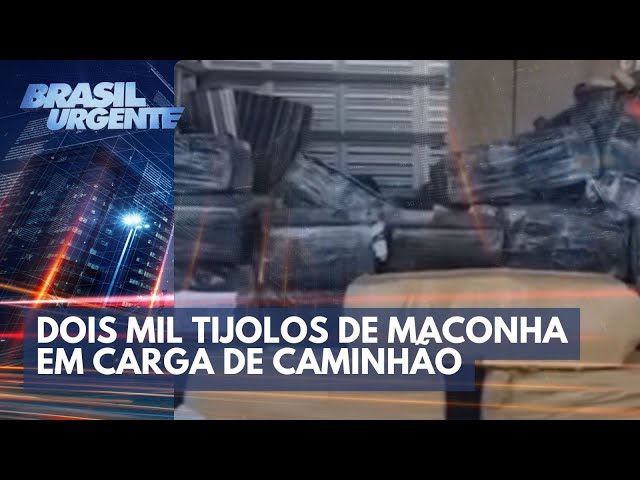 Perseguição na Marginal em caminhão com tijolos de maconha | Brasil Urgente