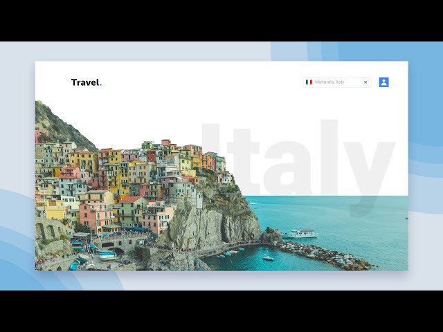 Web Design Speed Art - Travel Website (Photoshop/ Xd)