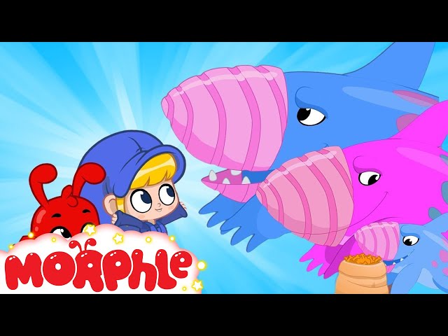 Earthshark becomes a Daddy | My Magic Pet Morphle | Cartoons for Kids | Morphle TV