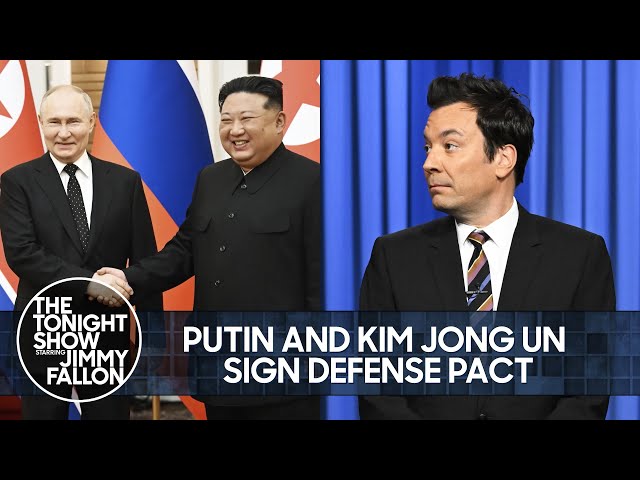 Putin and Kim Jong Un Sign Defense Pact, Boeing CEO Admits Company Isn't Perfect | The Tonight Show
