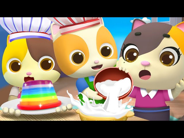 Rainbow Jelly Song 🍮 | Popcorn, Ice Cream, Donuts | Nursery Rhymes | Kids Songs | for Kids | BabyBus