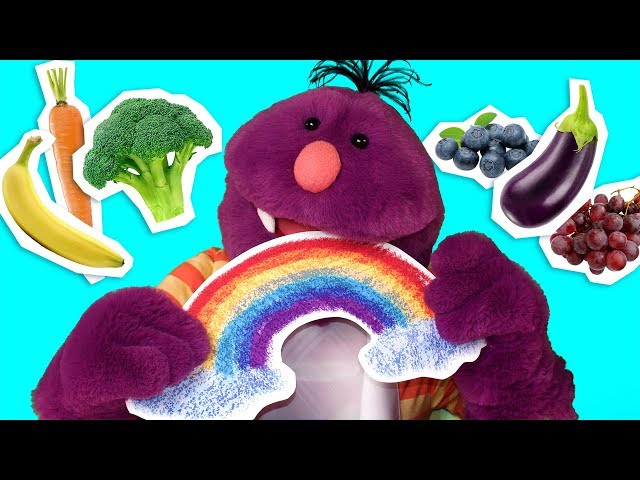 Learn About Fruits And Vegetables with Milo the Monster | Eat A Rainbow