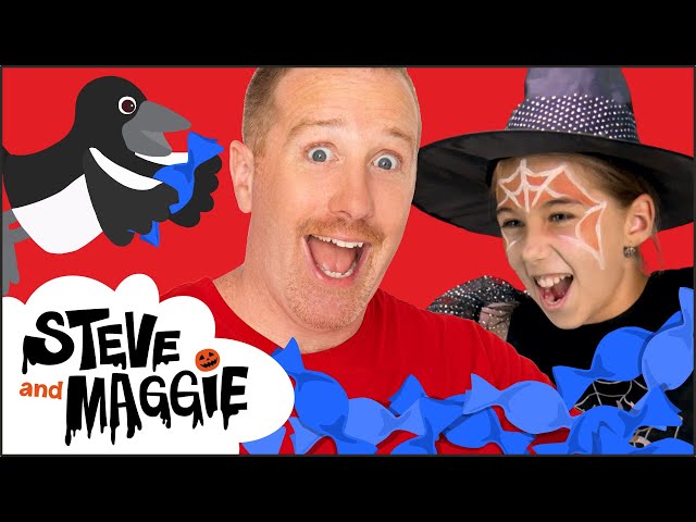 Halloween Hit the Piñata Party for Kids from Steve and Maggie | Spooky Islands | Wow English TV