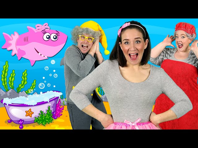 Little Sharks - Kids Song with the Baby Shark family! Kids Nursery Rhymes
