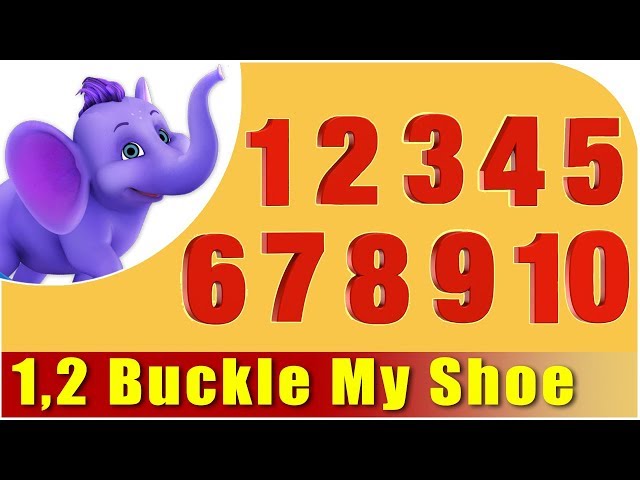 Kids Nursery Rhymes | 1 2 Buckle My Shoe