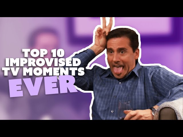 The Top 10 Improvised TV Moments EVER | The Office, Brooklyn 99 & More! | Comedy Bites