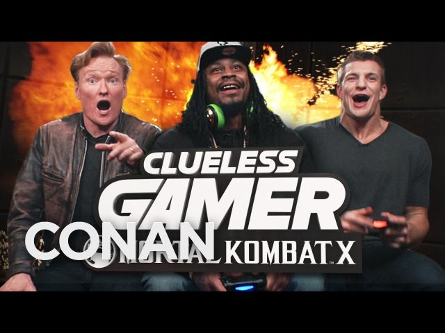 Marshawn Lynch and Rob Gronkowski Play "Mortal Kombat X" With Conan O'Brien | CONAN on TBS