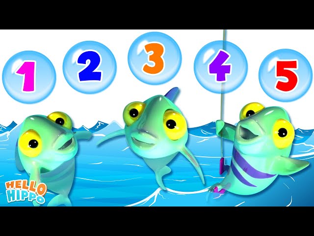 Once I Caught A Fish Alive Song | Hello Hippo 3D Nursery Rhymes and Kids Songs