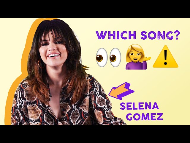@selenagomez Guesses The Song From The Emoji | The Emoji Game