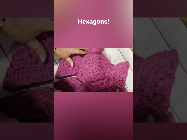 Crochet Bag with Hexagons