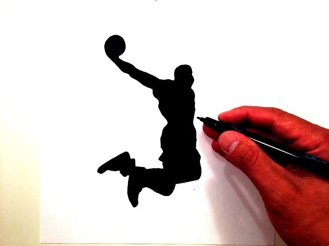 How to Draw the Lebron James Dunk Logo