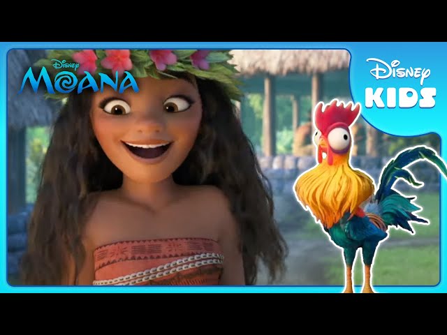Hei Hei's Funny Moments! 🐔 | Moana | Disney Kids