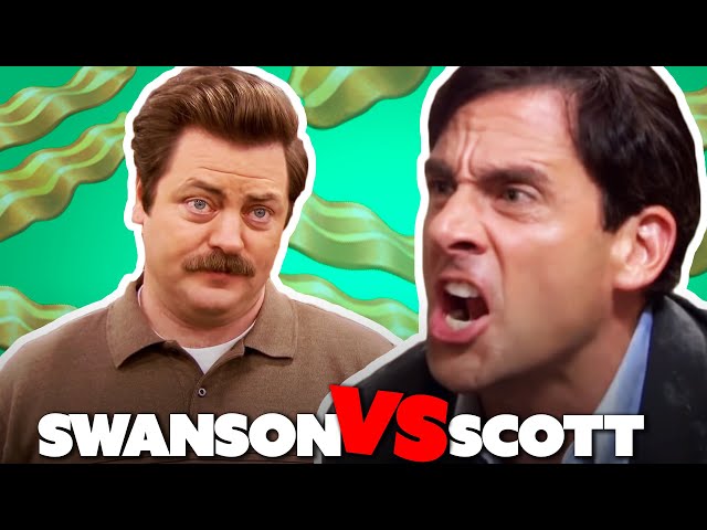 Ron Swanson Vs Michael Scott | The Office US Vs Parks and Recreation | Comedy Bites