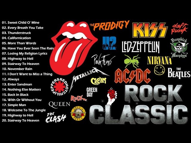 Pink Floyd, Queen, The Who, CCR, AC/DC, The Police, Aerosmith 🔥 Power Ballads | Classic Rock Songs