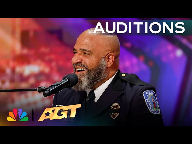Police Officer Mervin Mayo STUNS With "Thinking Out Loud" by Ed Sheeran | Auditions | AGT 2024