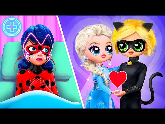 Cat Noir and Elsa Together! What Happened to Ladybug? 31 DIYs for LOL