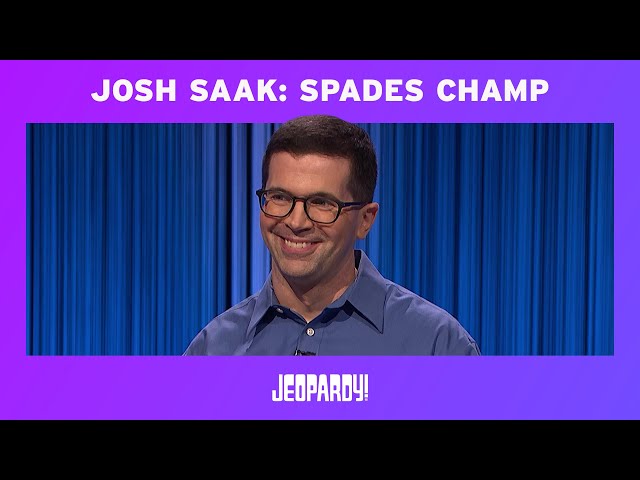 Josh Saak: Spades Champ | Winners Circle | JEOPARDY!