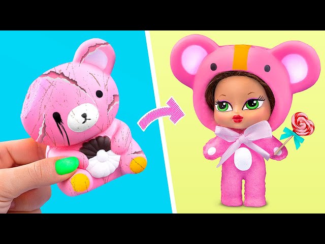 Squishy Makeovers / 10 Barbie and LOL Surprise DIYs