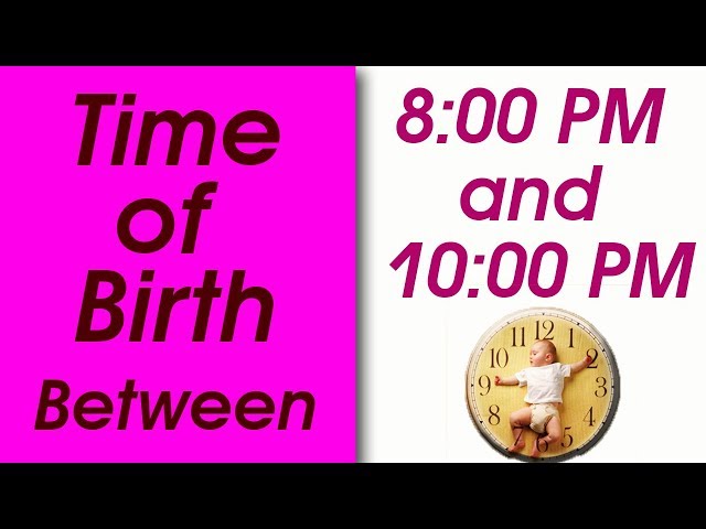 Time of Birth Between 8:00 PM and 10:00 PM | What your TIME OF BIRTH says about your personality?