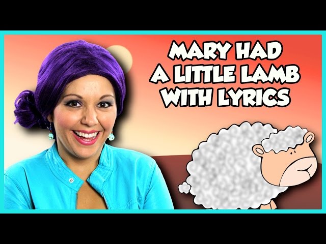 Mary Had a Little Lamb Nursery Rhyme with Lyrics | Kids Songs for Children on Tea Time with Tayla