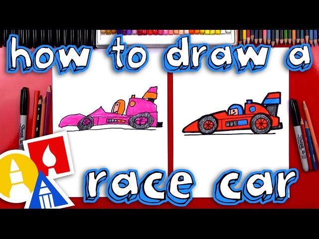 How To Draw A Race Car (For Young Artists)